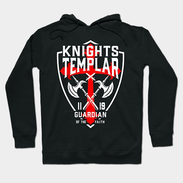 Knights Templar T-Shirt with The Christian Cross Hoodie by designathome